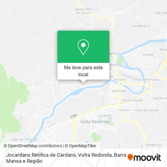 Jocardans Retifica de Cardans mapa