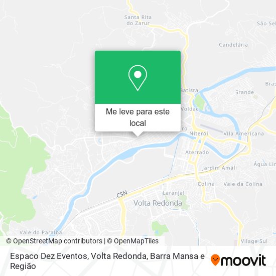 Espaco Dez Eventos mapa