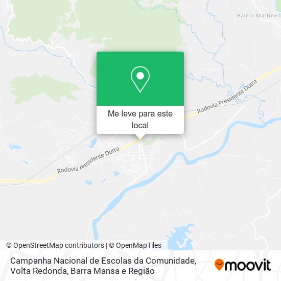 Campanha Nacional de Escolas da Comunidade mapa