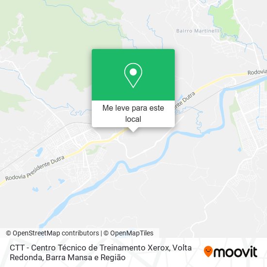 CTT - Centro Técnico de Treinamento Xerox mapa