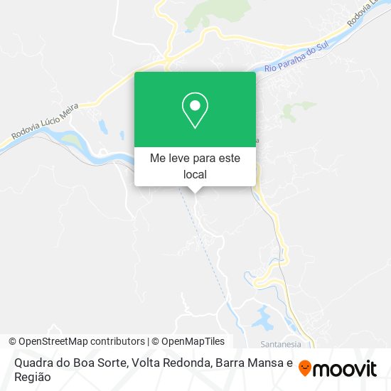 Quadra do Boa Sorte mapa