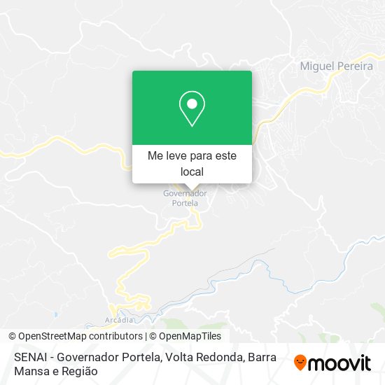 SENAI - Governador Portela mapa