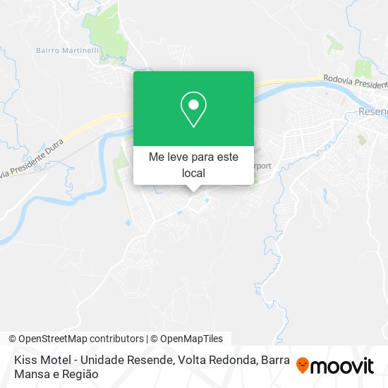 Kiss Motel - Unidade Resende mapa