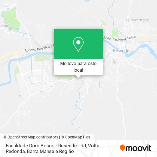 Faculdade Dom Bosco - Resende - RJ mapa