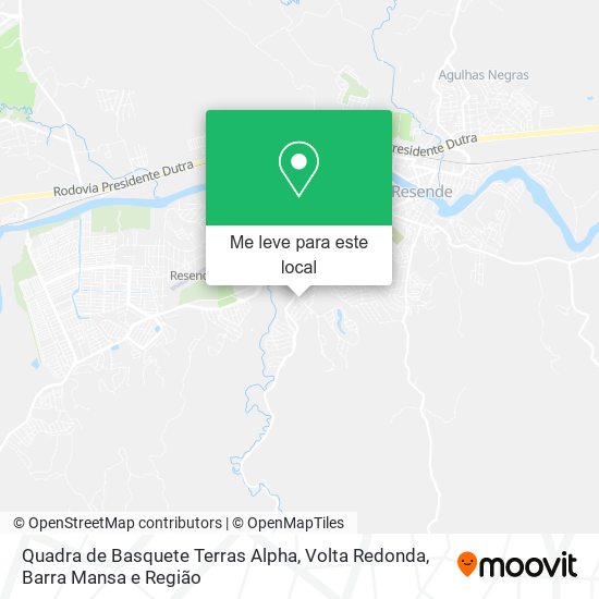 Quadra de Basquete Terras Alpha mapa