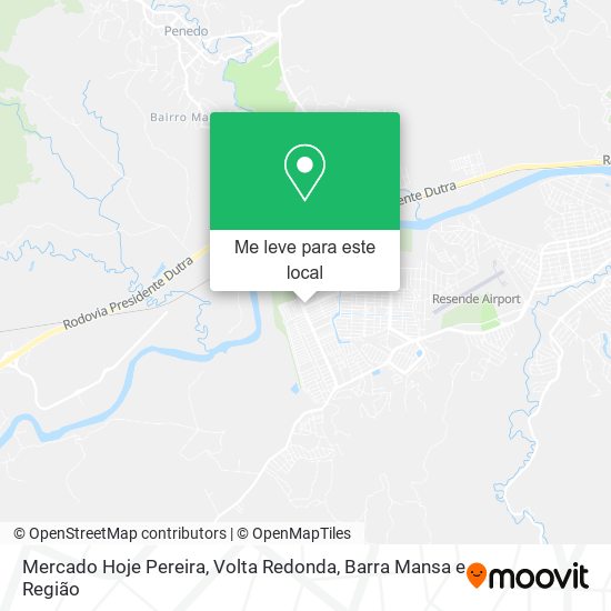 Mercado Hoje Pereira mapa