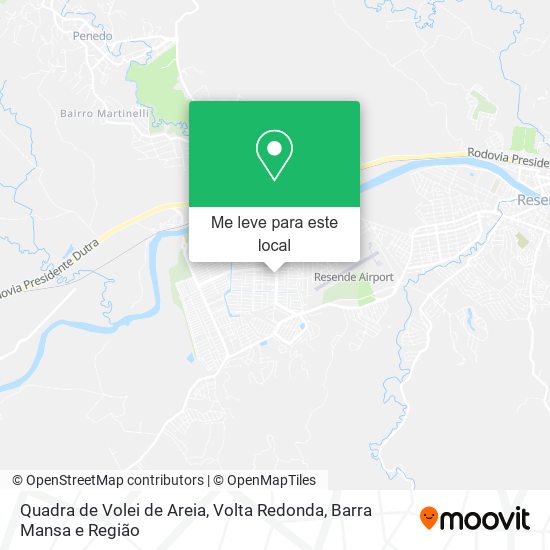 Quadra de Volei de Areia mapa