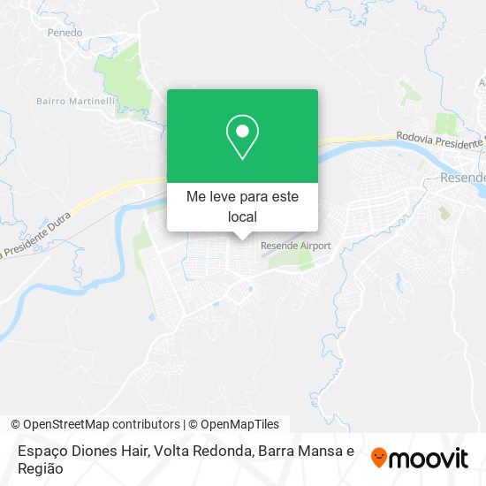 Espaço Diones Hair mapa