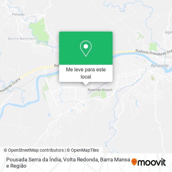 Pousada Serra da Índia mapa