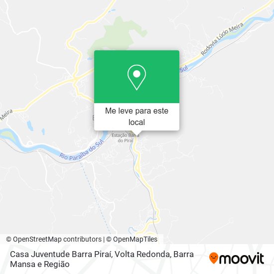 Casa Juventude Barra Piraí mapa