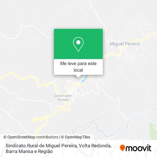 Sindicato Rural de Miguel Pereira mapa