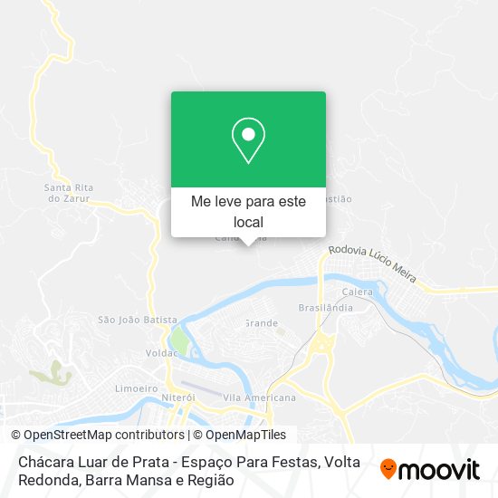 Chácara Luar de Prata - Espaço Para Festas mapa