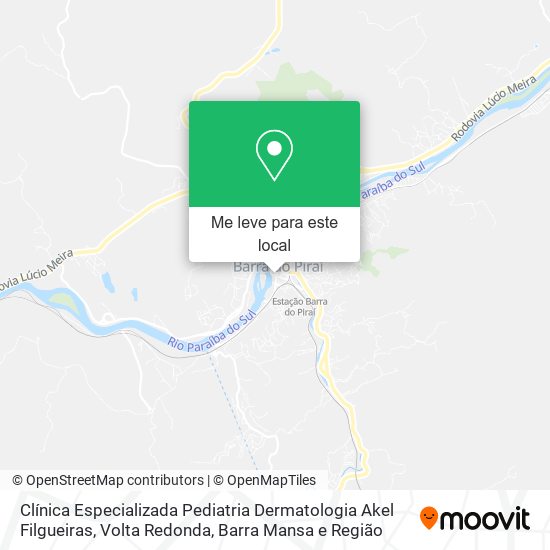 Clínica Especializada Pediatria Dermatologia Akel Filgueiras mapa