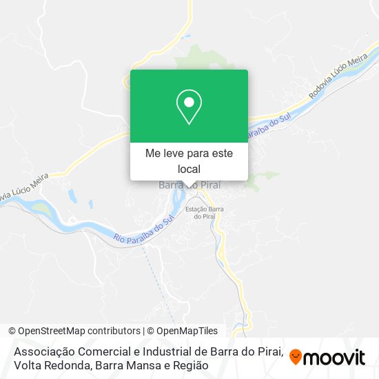 Associação Comercial e Industrial de Barra do Pirai mapa