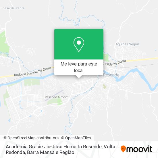 Academia Gracie Jiu-Jitsu Humaitá Resende mapa