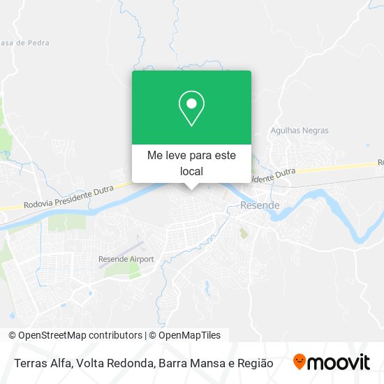 Terras Alfa mapa