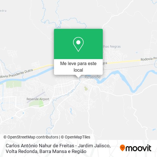 Carlos Antônio Nahur de Freitas - Jardim Jalisco mapa