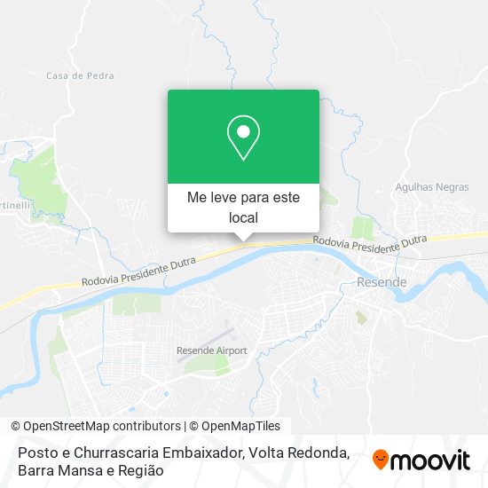 Posto e Churrascaria Embaixador mapa