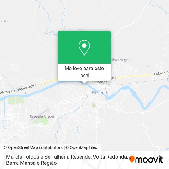 Marcla Toldos e Serralheria Resende mapa