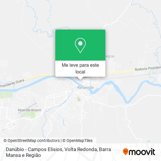 Danúbio - Campos Elisios mapa