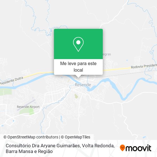 Consultório Dra Aryane Guimarães mapa
