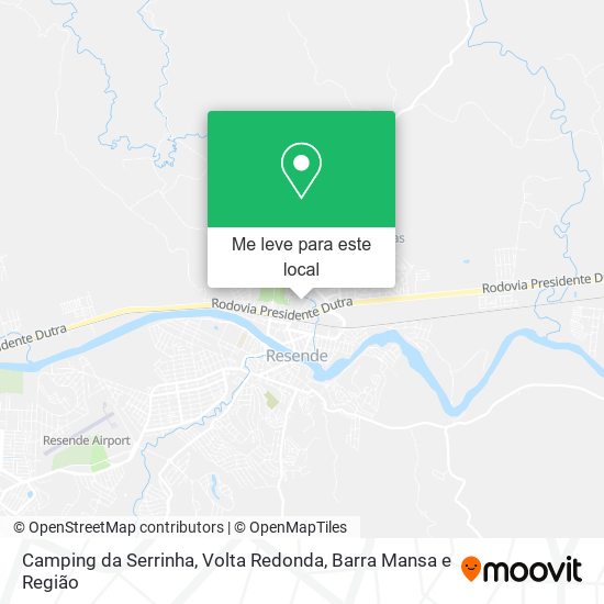 Camping da Serrinha mapa