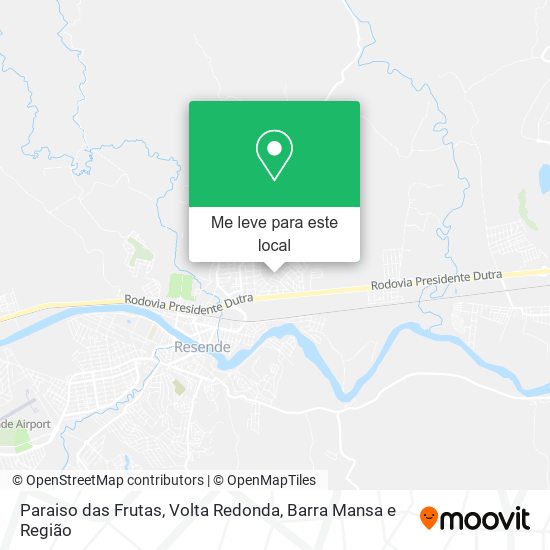 Paraiso das Frutas mapa