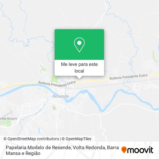 Papelaria Modelo de Resende mapa