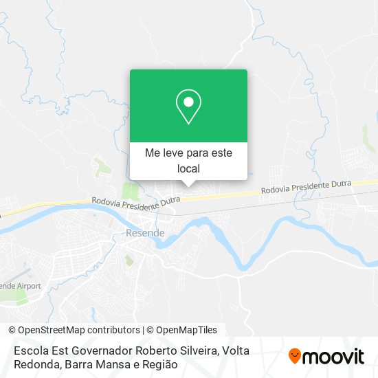 Escola Est Governador Roberto Silveira mapa