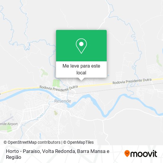 Horto - Paraíso mapa