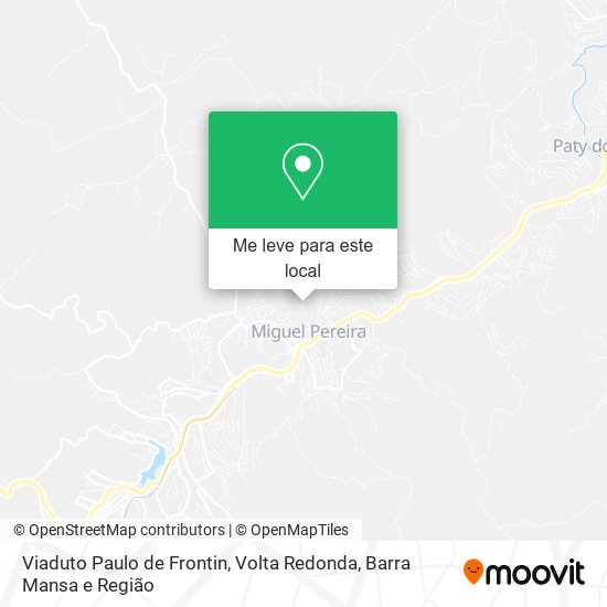 Viaduto Paulo de Frontin mapa