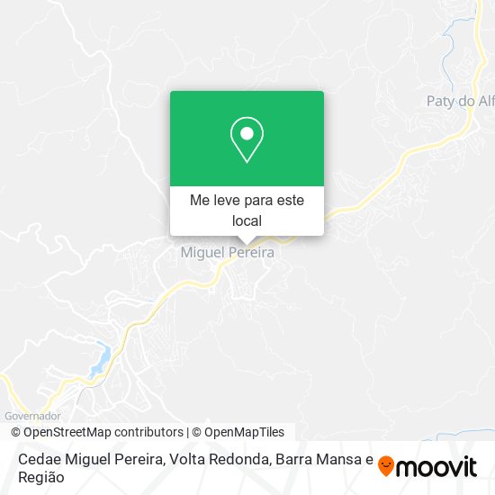 Cedae Miguel Pereira mapa