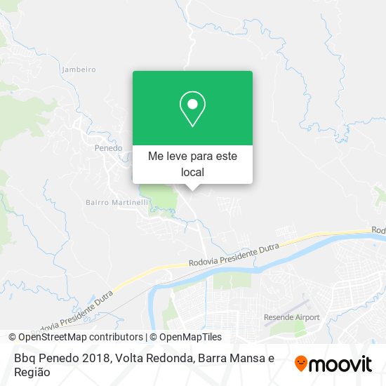 Bbq Penedo 2018 mapa