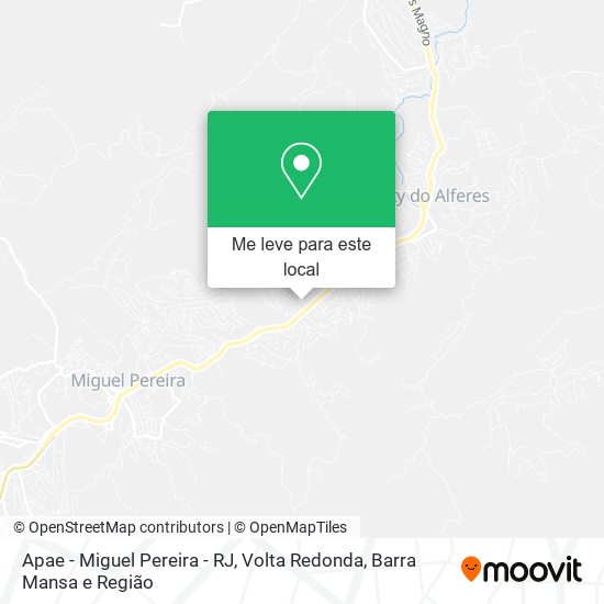 Apae - Miguel Pereira - RJ mapa