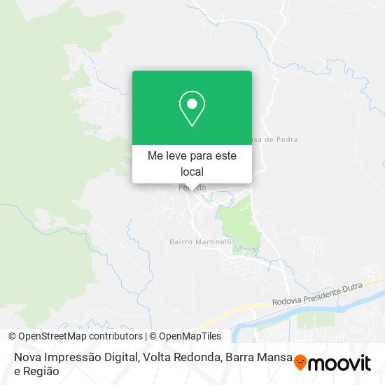 Nova Impressão Digital mapa