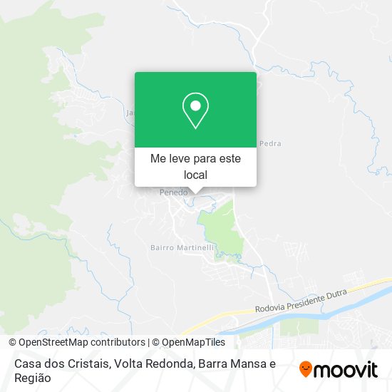 Casa dos Cristais mapa