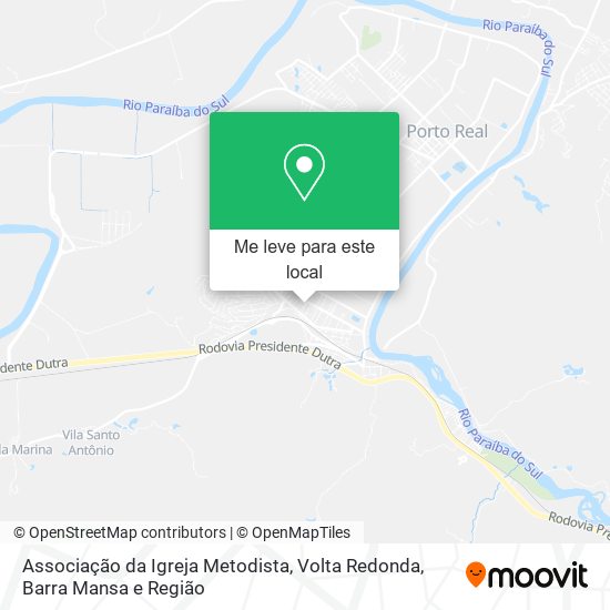 Associação da Igreja Metodista mapa