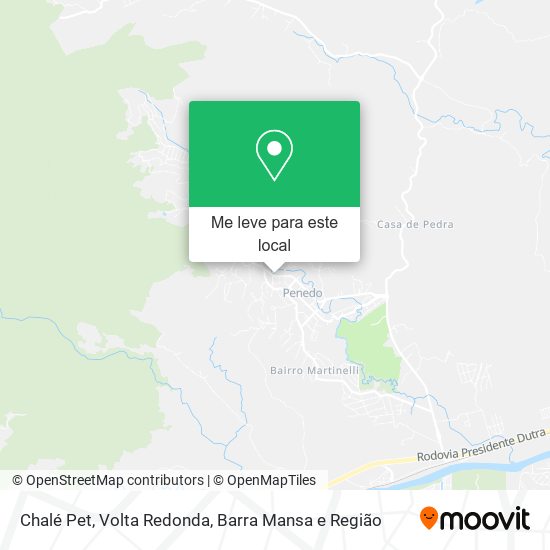 Chalé Pet mapa