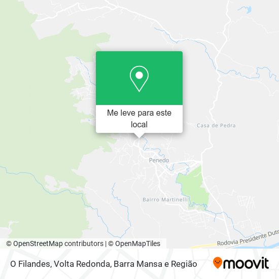O Filandes mapa