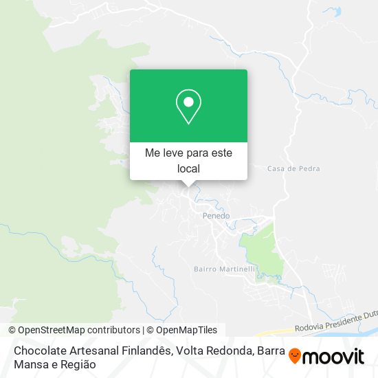 Chocolate Artesanal Finlandês mapa