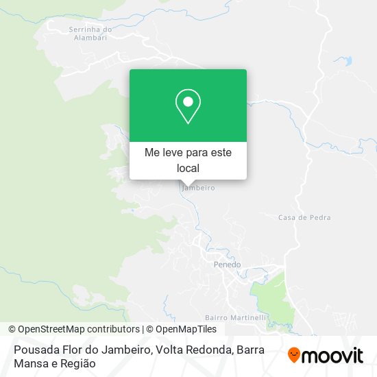 Pousada Flor do Jambeiro mapa