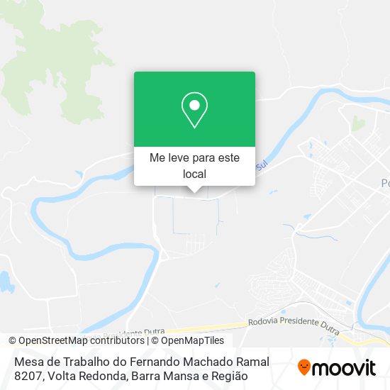 Mesa de Trabalho do Fernando Machado Ramal 8207 mapa