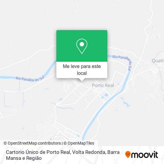 Cartorio Único de Porto Real mapa