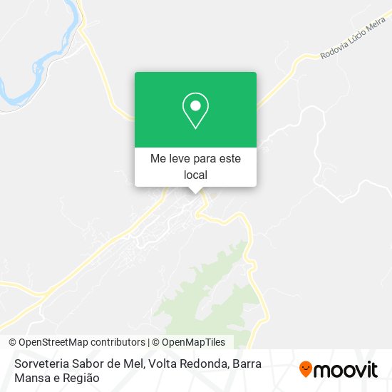 Sorveteria Sabor de Mel mapa