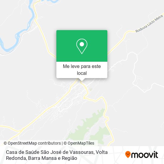 Casa de Saúde São José de Vassouras mapa