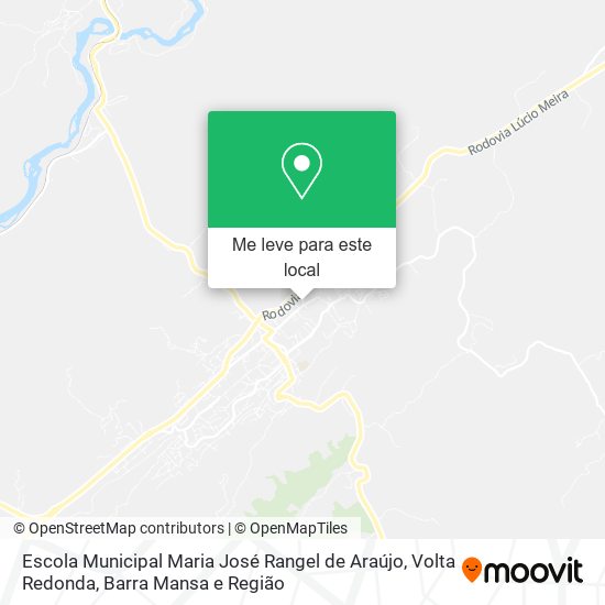 Escola Municipal Maria José Rangel de Araújo mapa