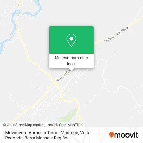 Movimento Abrace a Terra - Madruga mapa