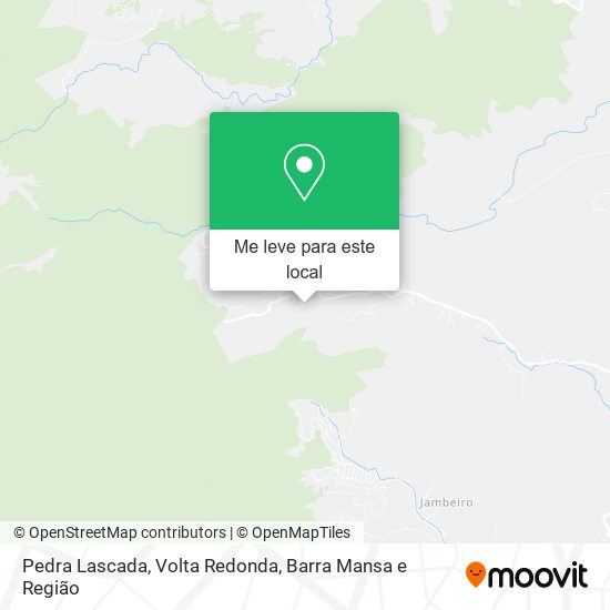 Pedra Lascada mapa
