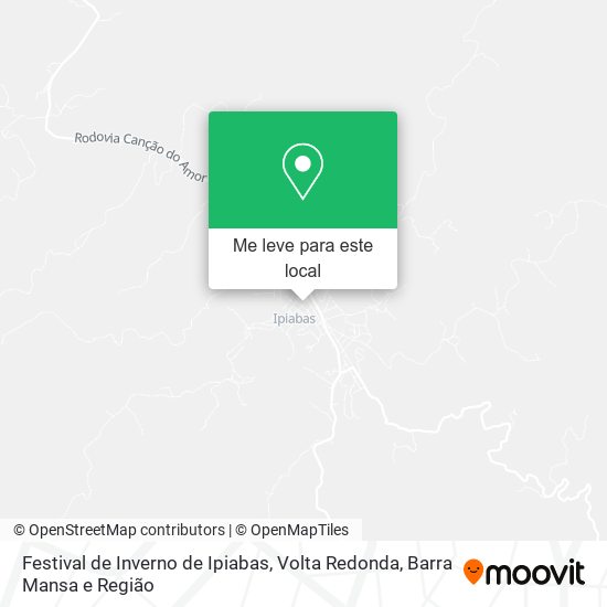 Festival de Inverno de Ipiabas mapa
