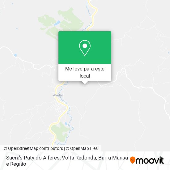 Sacra's Paty do Alferes mapa